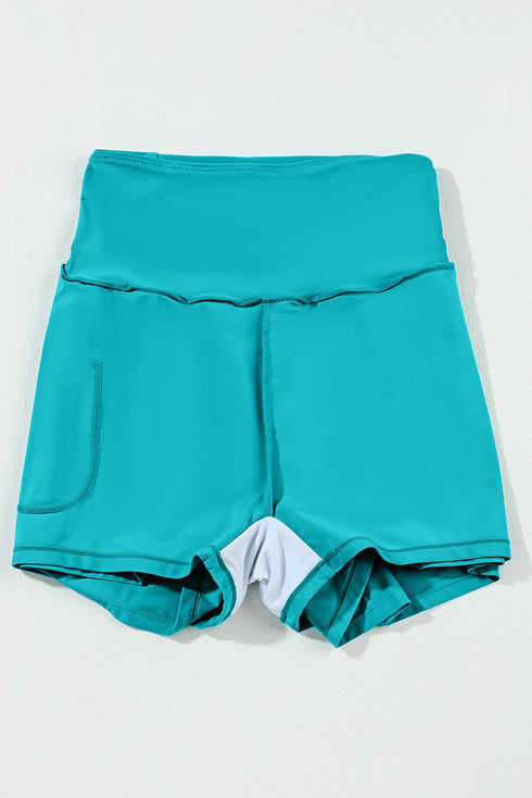 High Rise Wide Waistband Flowy Performance Shorts