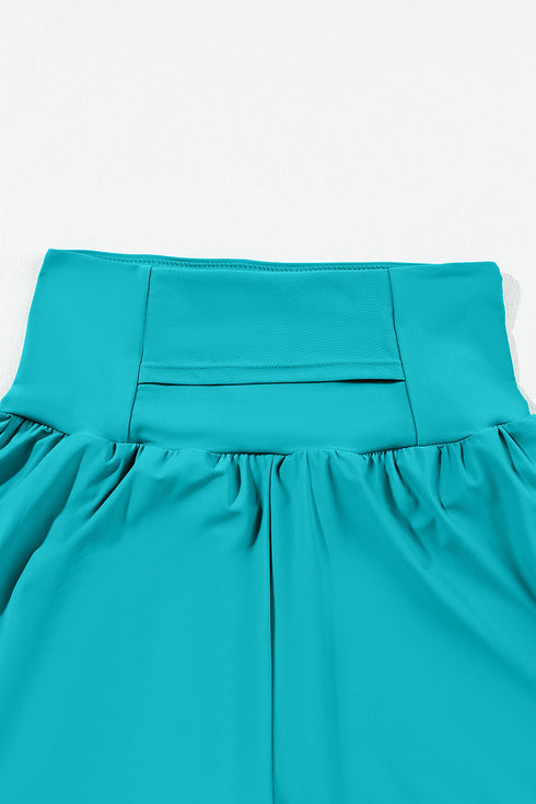 High Rise Wide Waistband Flowy Performance Shorts