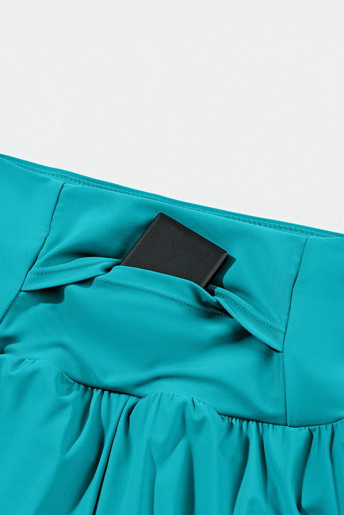 High Rise Wide Waistband Flowy Performance Shorts