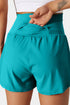 High Rise Wide Waistband Flowy Performance Shorts