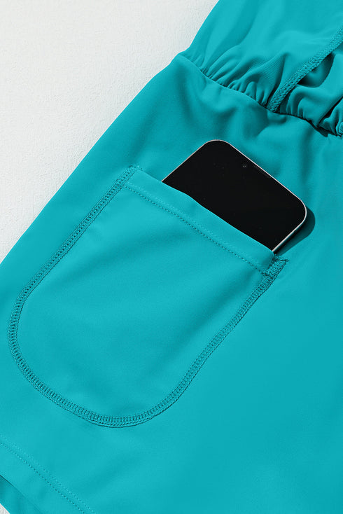 High Rise Wide Waistband Flowy Performance Shorts
