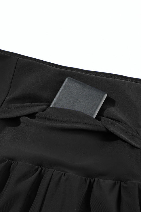 High Rise Wide Waistband Flowy Performance Shorts
