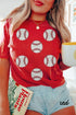 High Shine Sequin Striped Short Sleeve Rugby Tee