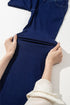 High Stretch Crossed Waist Flare Knit Denim Jeans