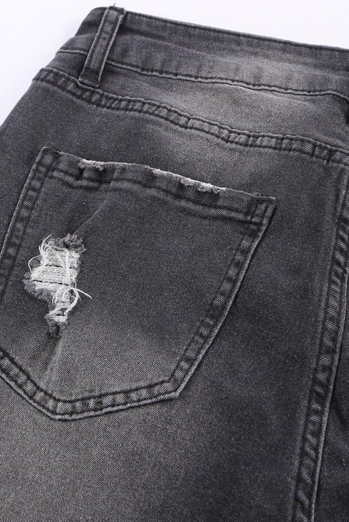 High Waist Ankle-Length Skinny Jeans