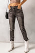 High Waist Ankle-Length Skinny Jeans