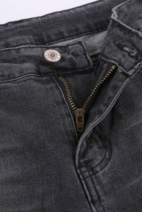 High Waist Ankle-Length Skinny Jeans