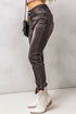 High Waist Ankle-Length Skinny Jeans