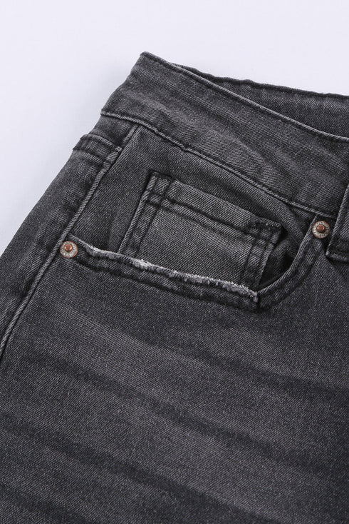 High Waist Ankle-Length Skinny Jeans