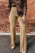 High Waist Full Length Regular Fit Pants