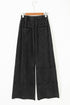 High Waist Mineral Wash Exposed Seam Drawstring Wide Leg Pants