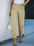 High Waist Modern Minimalist Stretch Casual Pants