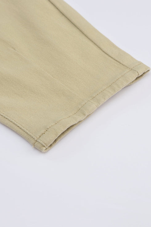 High Waist Modern Minimalist Stretch Casual Pants