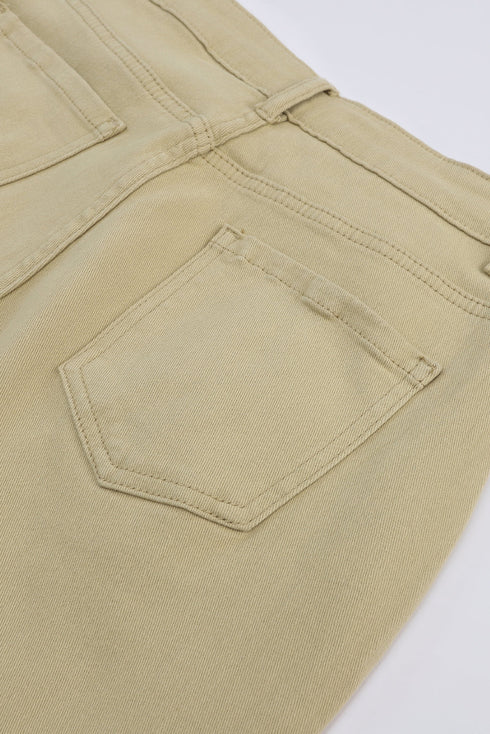 High Waist Modern Minimalist Stretch Casual Pants