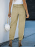 High Waist Modern Minimalist Stretch Casual Pants