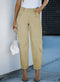 High Waist Modern Minimalist Stretch Casual Pants