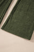 High Waist Square Pocket Western Corduroy Pants