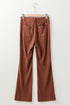High Waist Square Pocket Western Corduroy Pants