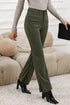 High Waist Square Pocket Western Corduroy Pants