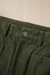 High Waist Square Pocket Western Corduroy Pants
