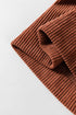 High Waist Square Pocket Western Corduroy Pants