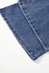 High Waist Stretch Denim Button Zip Fly Bell Bottom Jeans