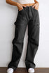 High Waist Wide Leg Cargo Pants with Utility Pockets