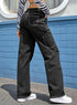 High Waist Wide Leg Cargo Pants with Utility Pockets