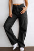 High Waist Wide Leg Cargo Pants with Utility Pockets