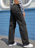 High Waist Wide Leg Cargo Pants with Utility Pockets