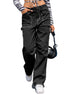 High Waist Wide Leg Cargo Pants with Utility Pockets