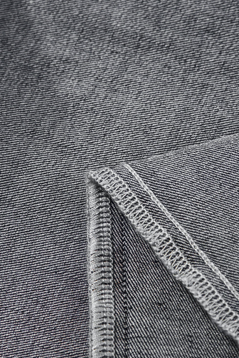 High Waisted Center Seam Wide Leg Cropped Denim Jeans