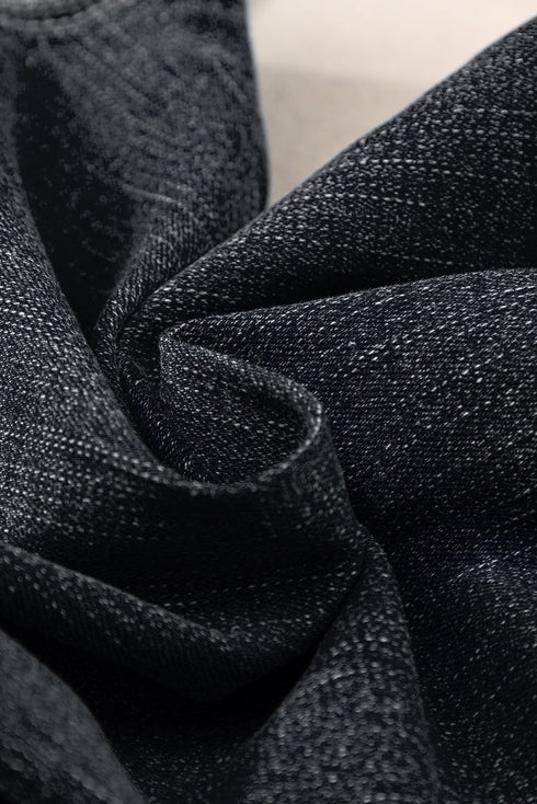 High Waisted Center Seam Wide Leg Cropped Denim Jeans