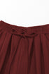 High Waisted Lace Up Front Wide Leg Pants