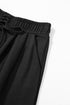High Waisted Lace Up Front Wide Leg Pants