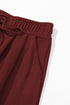 High Waisted Lace Up Front Wide Leg Pants