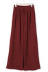High Waisted Lace Up Front Wide Leg Pants