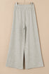 High Waisted Lace Up Front Wide Leg Pants