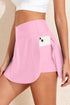 High Waisted Tulip Hem Side Pocket Active Skort