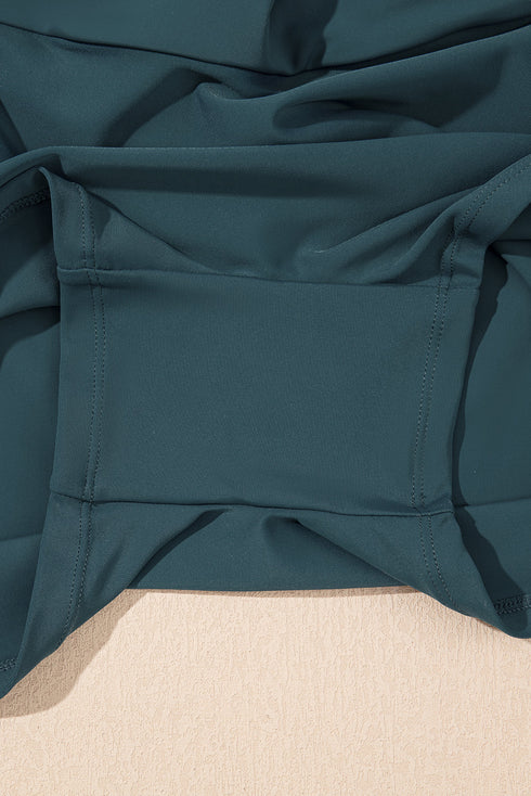 High Waisted Tulip Hem Side Pocket Active Skort