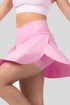 High Waisted Tulip Hem Side Pocket Active Skort