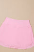 High Waisted Tulip Hem Side Pocket Active Skort