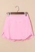 High Waisted Tulip Hem Side Pocket Active Skort