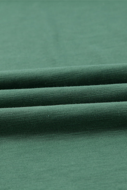 Holes Crew Neck Cotton Mixed T-Shirt