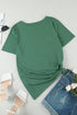 Holes Crew Neck Cotton Mixed T-Shirt