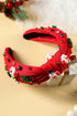 Holiday Cartoon Charm Rhinestone Knotted Headband
