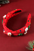 Holiday Cartoon Charm Rhinestone Knotted Headband