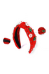 Holiday Cartoon Charm Rhinestone Knotted Headband