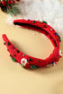 Holiday Cartoon Charm Rhinestone Knotted Headband