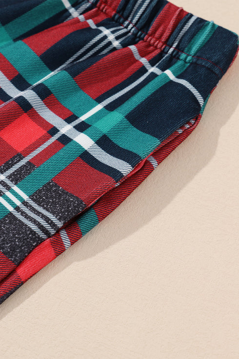 Holiday Graphic Print Raglan Top And Jogger Set